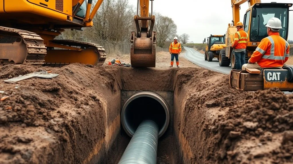 Pipe Ramming in Tunbridge Wells | Driving Pipes Under Roads, Walls & Buildings