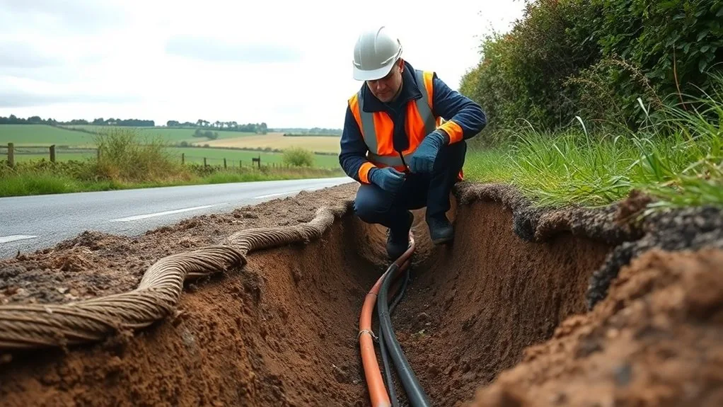 Underground Cable Installation in Tunbridge Wells | Buried Power & Data Lines